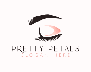 Eyebrow Makeup Eyelashes logo design