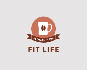 Mocha - Coffee Mug Banner logo design