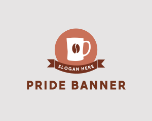 Coffee Mug Banner logo design