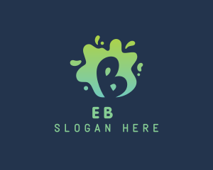 Liquid Slime Letter B Logo