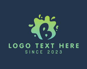 Liquid - Liquid Slime Letter B logo design