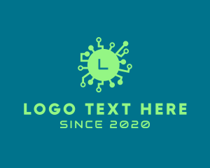 Online - Computer Tech Virus logo design