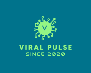 Virus - Computer Tech Virus logo design