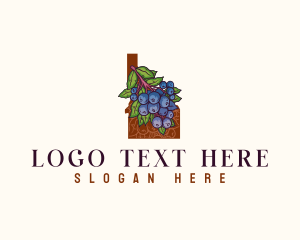 Map - Idaho Sweet Huckleberry logo design