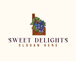 Idaho Sweet Huckleberry logo design