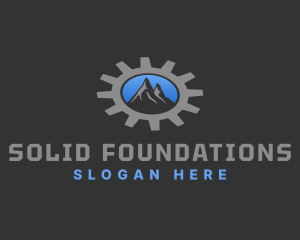 Mountain - Mountain Peak Gear logo design