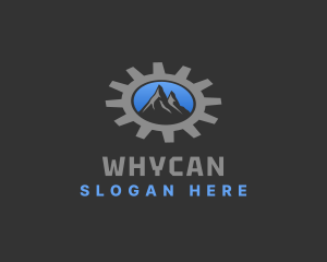 Wheel - Mountain Peak Gear logo design