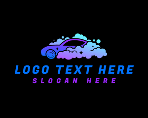 Detergent - Clean Automotive Car logo design