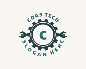 Gear Cog Wrench logo design