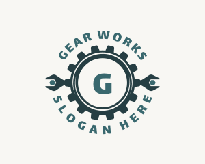 Gear Cog Wrench logo design