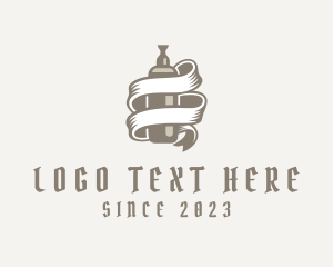 E Cigarette - Vape Smoking Banner logo design