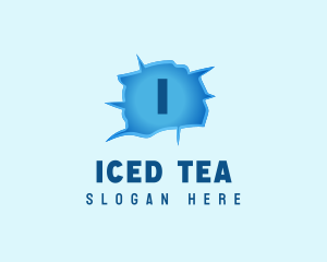 Broken Ice Frozen logo design