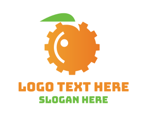 Food - Orange Engine Gear logo design