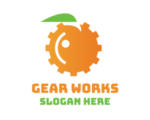 Orange Engine Gear logo design