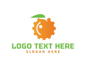 Engine - Orange Engine Gear logo design