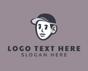 Boy Cap Character Logo