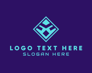 Letter Ps - DIgital Cyber Tech Company logo design