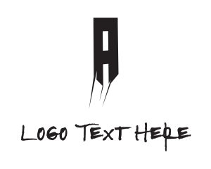 Text - Black Gothic Letter A logo design