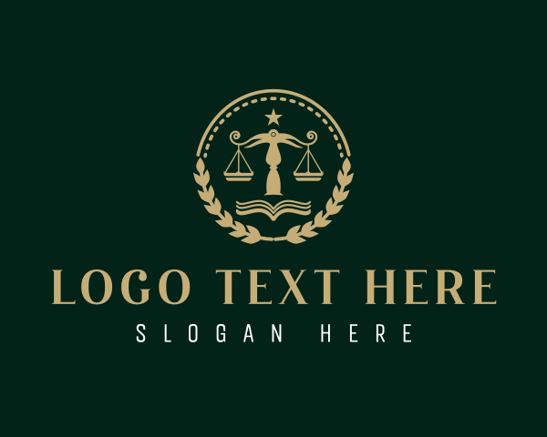 Empowerment - Justice Scale Law logo design