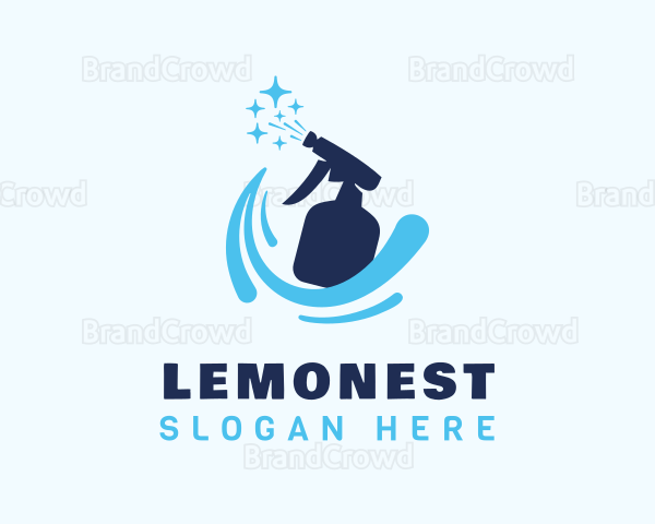 Housekeeper Spray Bottle Logo