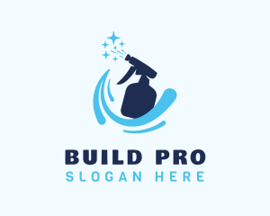 Pump Bottle - Housekeeper Spray Bottle logo design