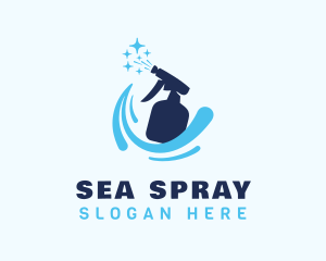 Housekeeper Spray Bottle logo design