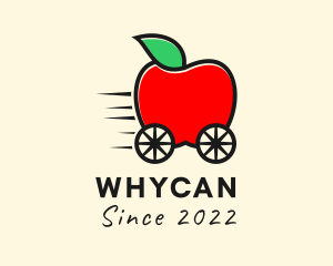 Juice Stand - Apple Fruit Grocery Cart logo design