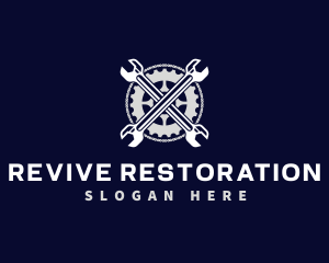Restoration - Wrench Chain Repair logo design