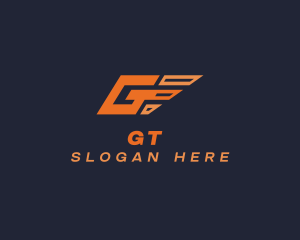 Express Wings Letter G logo design