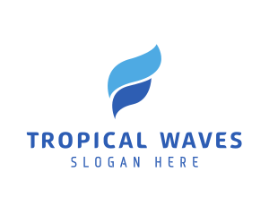 Water Wave Liquid logo design