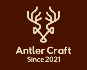 Antlers - Wild Deer Antlers logo design