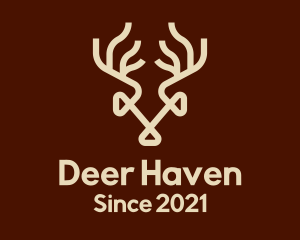 Wild Deer Antlers logo design