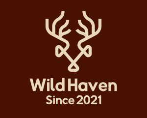 Wild Deer Antlers logo design