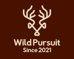 Wild Deer Antlers logo design