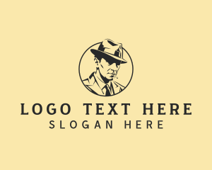 Smoking - Detective Man Investigator logo design