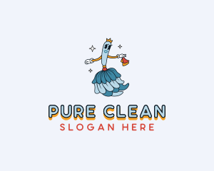 Clean Sanitation Duster logo design