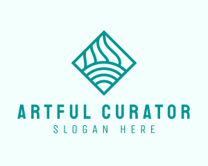 Abstract Wave Lines Startup logo design