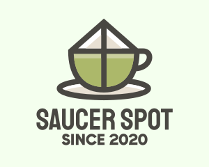 Saucer - Homemade Hot Tea Drink logo design