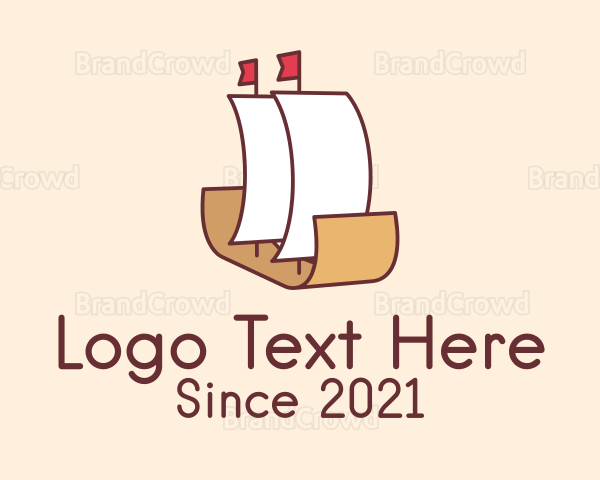 Paper Boat Travel Logo