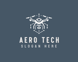 Tech Surveillance Drone logo design