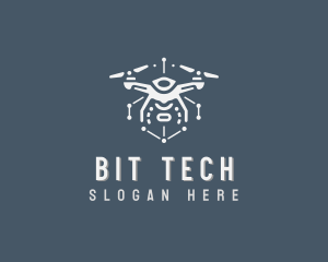 Tech Surveillance Drone logo design