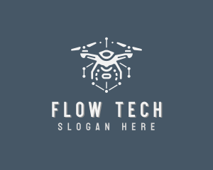 Tech Surveillance Drone logo design