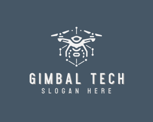 Tech Surveillance Drone logo design