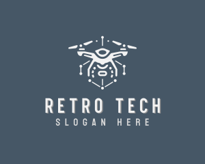 Tech Surveillance Drone logo design