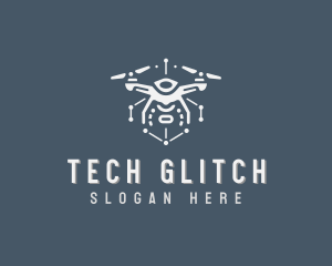 Tech Surveillance Drone logo design