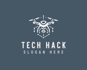 Tech Surveillance Drone logo design