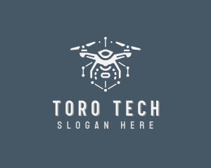 Tech Surveillance Drone logo design