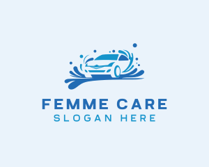 Water Splash Car Care logo design