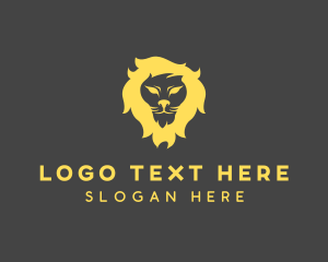 Angry - Lion Animal Zoo logo design