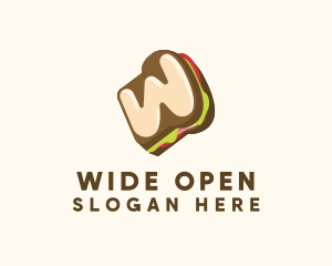 Sandwich Letter W  logo design